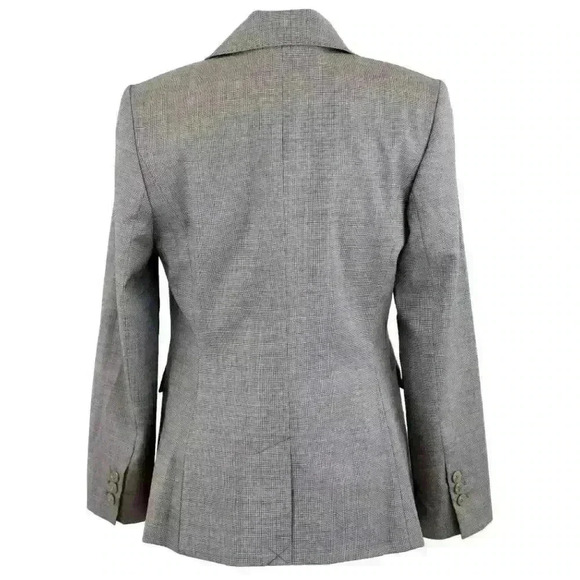 NWT Classiques Entier Wool Blazer Suit Jacket Gray Brown Color Size 8 Petite - Picture 3 of 8